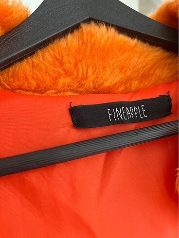 m Beden kırmızı Renk Fineapple vintage turuncu peluş kürk