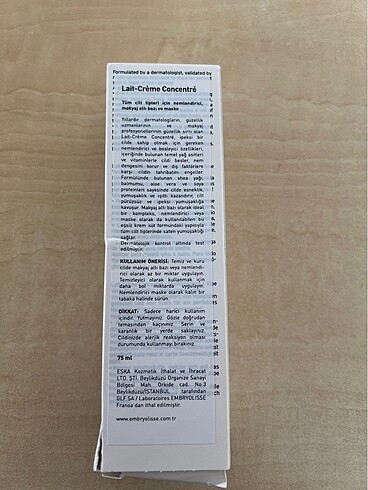 Beden Renk Embryolisse Lait Creme Concentre Makyaj bazı - nemlendirici