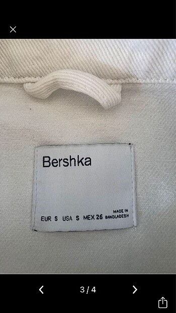 s Beden (( Satıldı )) BERSHKA CEKET HİÇ GİYİLMEDİ.