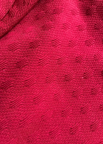 Parlak Kırmızı Midi Kalem Etek - Görsel 3