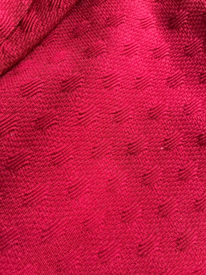 Parlak Kırmızı Midi Kalem Etek - Görsel 3