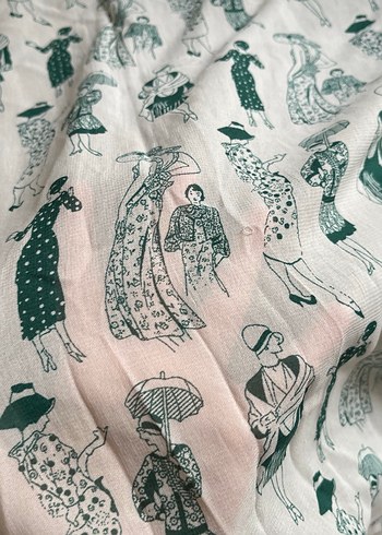 Yeşil Nakışlı Bohem Triko Kazak - Görsel 4