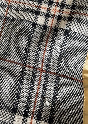 Kadın Gri Kareli Bol Kesim Kumaş Pantolon - Görsel 4