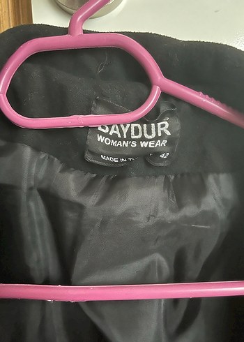 Siyah Çift Düğmeli Kaban - Görsel 5