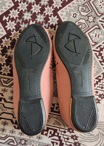 Diğer Boncuk İşlemeli Pembe Dolgu Topuk Kadın Babet
