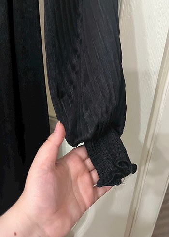 Zara Siyah tesettür Abiye Elbise