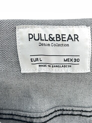 l Beden çeşitli Renk Pull and Bear Kot Ceket %70 İndirimli.