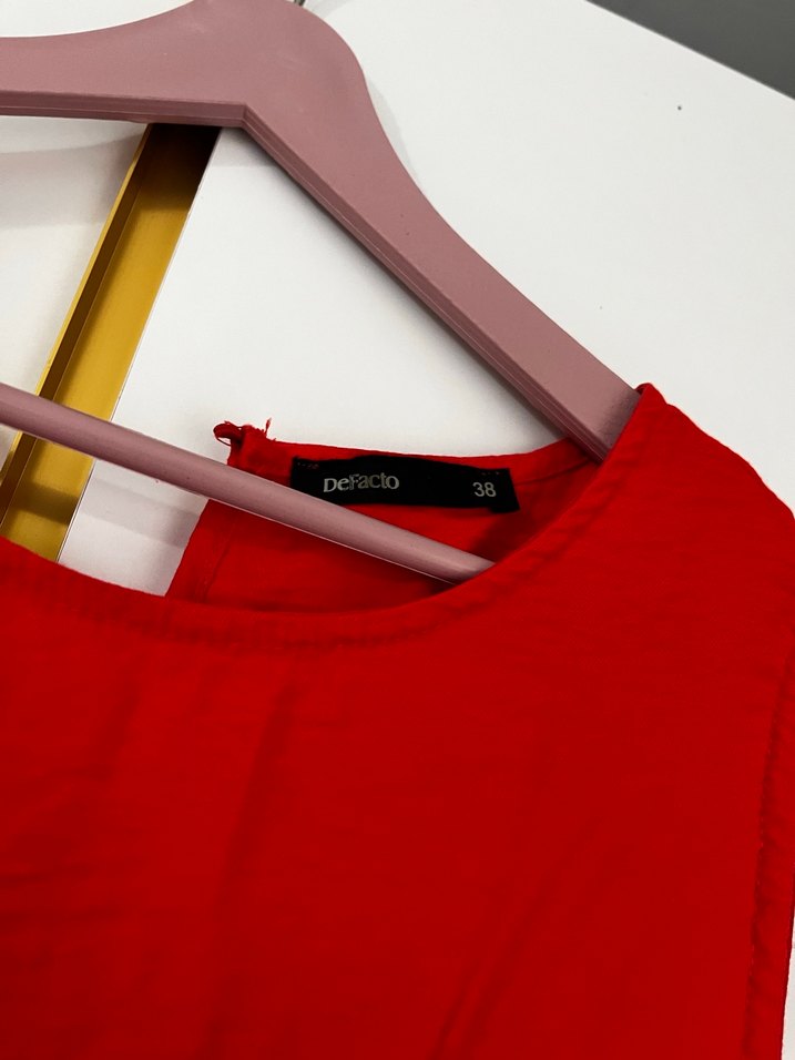 DeFacto Narçiçeği Yazlık İnce Kumaş Tiril Tiril Elbise - Görsel 3