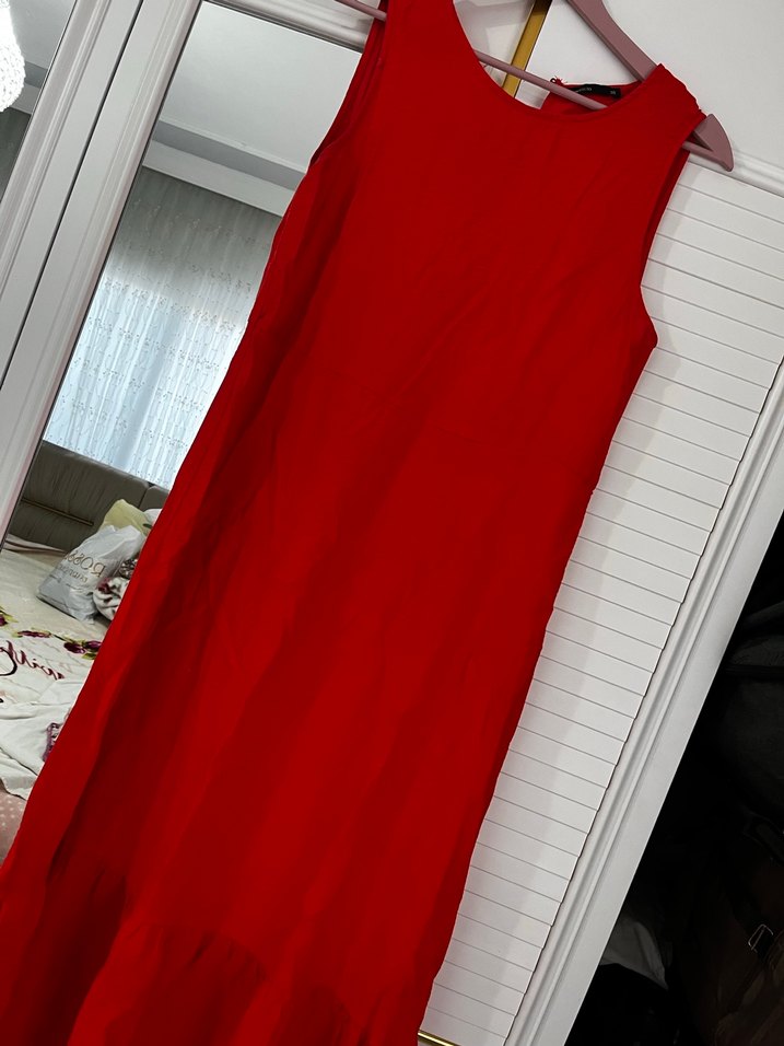 DeFacto Narçiçeği Yazlık İnce Kumaş Tiril Tiril Elbise - Görsel 2