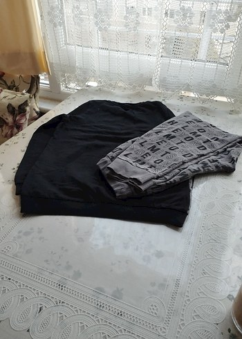 Erkek Gri Baskılı Rahat Kesim Eşofman Takımı - Görsel 3