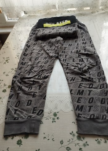 Erkek Gri Baskılı Rahat Kesim Eşofman Takımı - Görsel 5