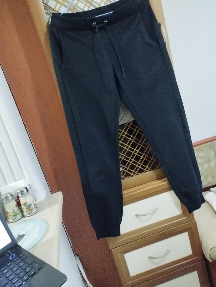 Kadın Siyah Rahat Kesim Eşofman Altı - Görsel 4