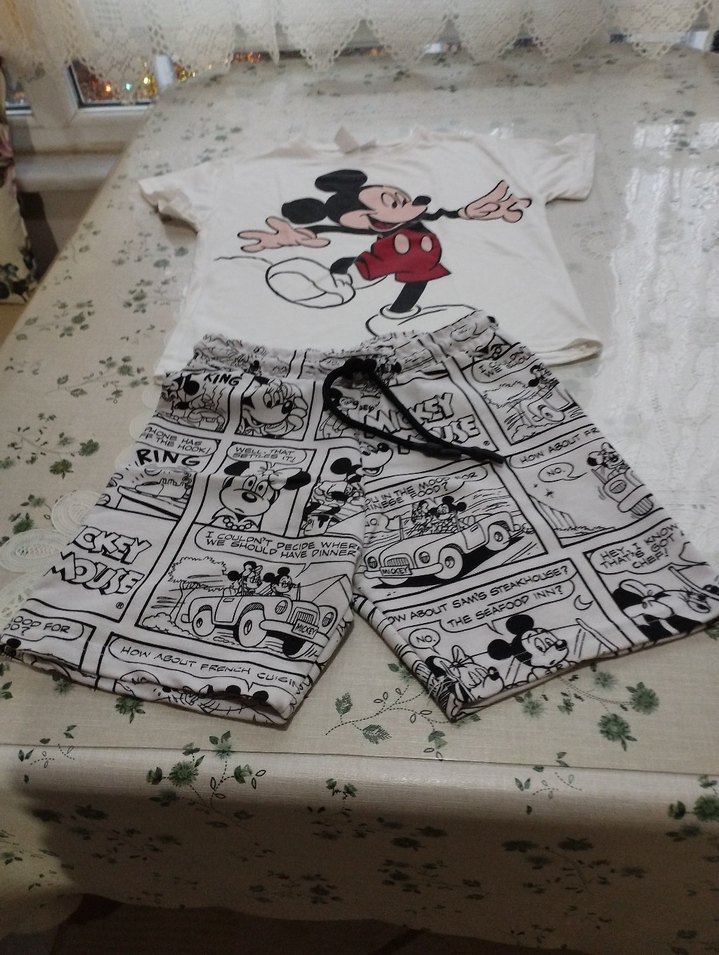 Zara Mickey Mouse Baskılı Pijama Takımı - Görsel 2