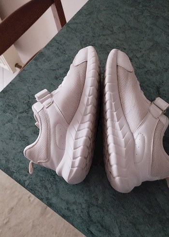 Kız Çocuk Beyaz Spor Ayakkabı Velcro - Görsel 7