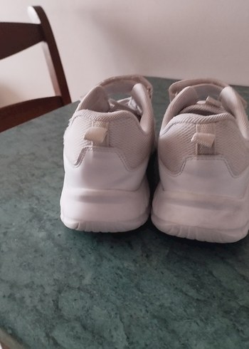 Kız Çocuk Beyaz Spor Ayakkabı Velcro - Görsel 3