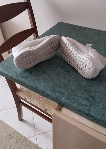 Kız Çocuk Beyaz Spor Ayakkabı Velcro - Görsel 6