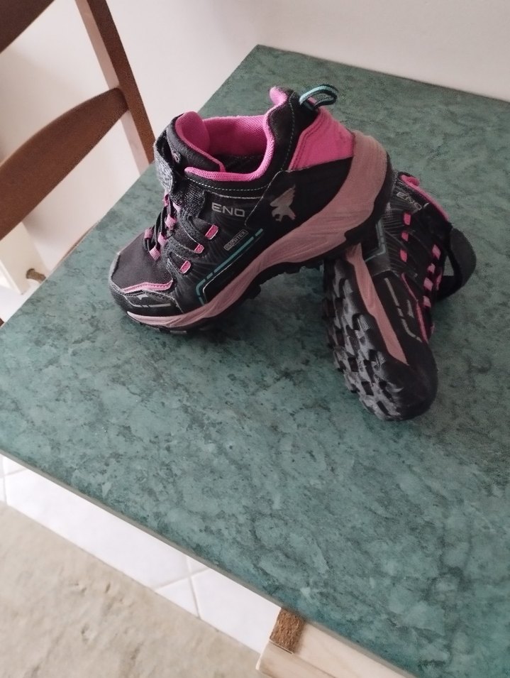 Kız Çocuk Siyah-Pembe Biker Spor Ayakkabı - Görsel 5