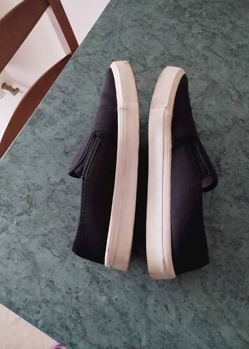 Siyah Kadın Günlük Düz Taban Spor Ayakkabı - Görsel 6