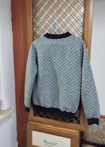 Gri Uzun Kollu Kadın Yün Ceket - Görsel 10