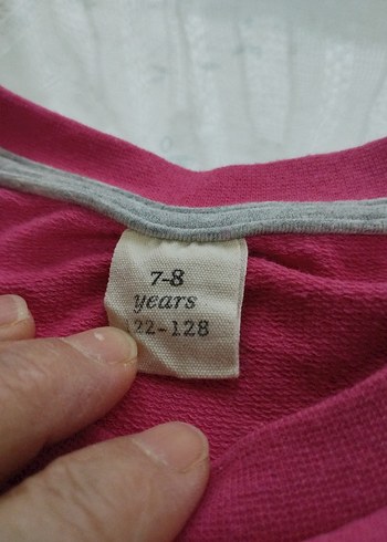 Gri-Pembe crops Sweatshirt - Görsel 5