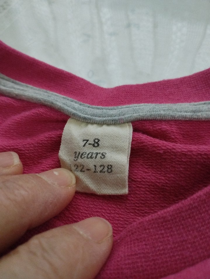 Gri-Pembe crops Sweatshirt - Görsel 5