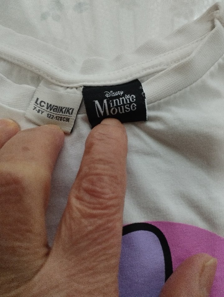 Kız  Minnie Mouse Baskılı tişört - Görsel 3