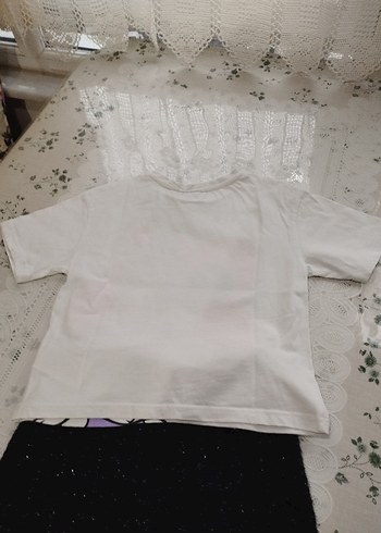 Beyaz Nakışlı Bohem Kısa Örgü Kazak - Görsel 6