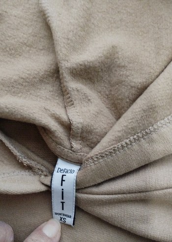 Kapüşonlu, crops Kadın Sweatshirt - Görsel 4