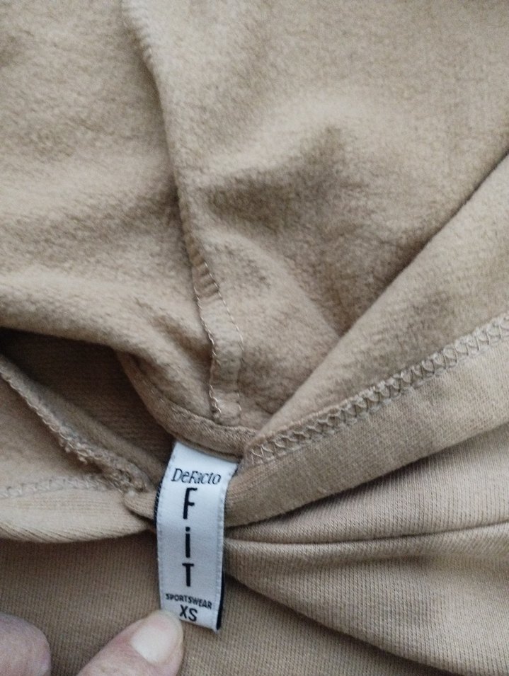 Kapüşonlu, crops Kadın Sweatshirt - Görsel 4