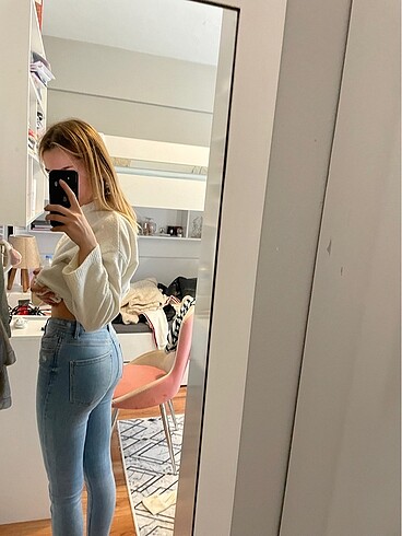s Beden mavi Renk Jean Kot