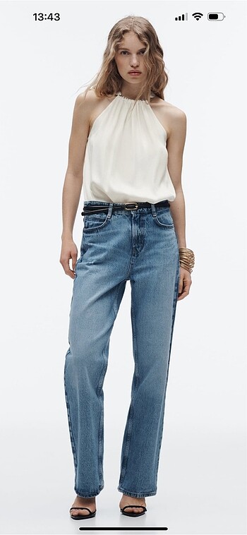 ZAra halter yaka bluz