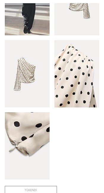 Zara Zara omuz detaylı bluz