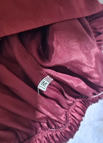 m Beden bordo Renk gecelik takım