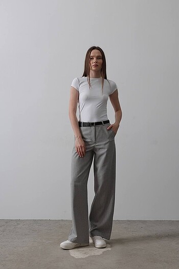 KEMERLİ PALAZZO PANTOLON - Görsel 2