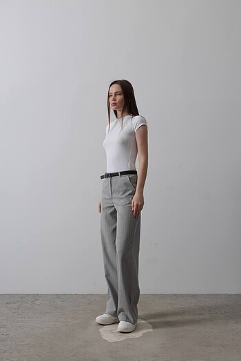 KEMERLİ PALAZZO PANTOLON - Görsel 3