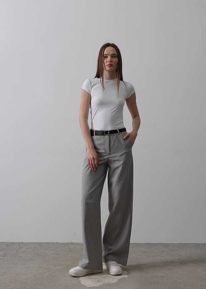 KEMERLİ PALAZZO PANTOLON - Görsel 2