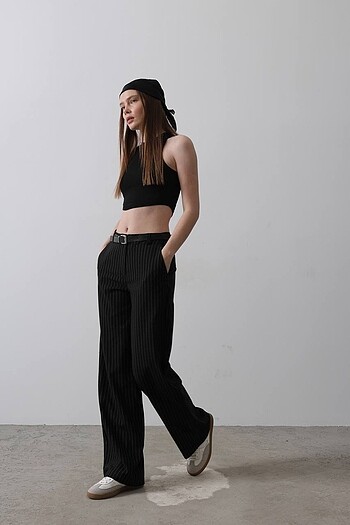 KEMERLİ PALAZZO PANTOLON - Görsel 3