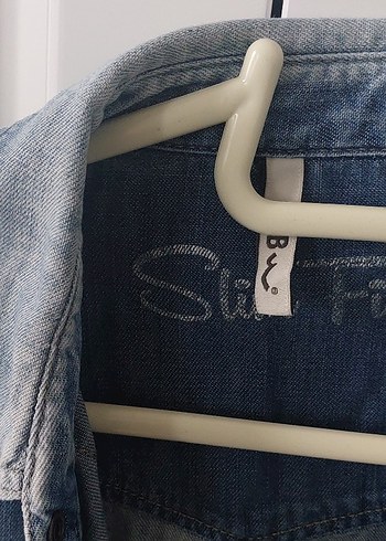xs Beden Mavi Denim Kadın Gömlek