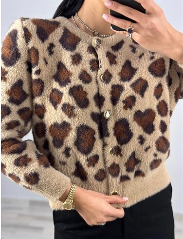 Zara Leopar Yumoş hırka
