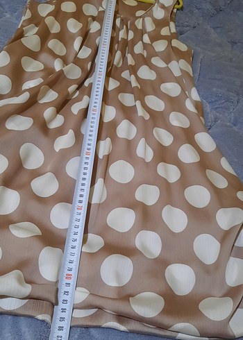 Puantiye Desenli Bej  abiye mini cepli - Görsel 10