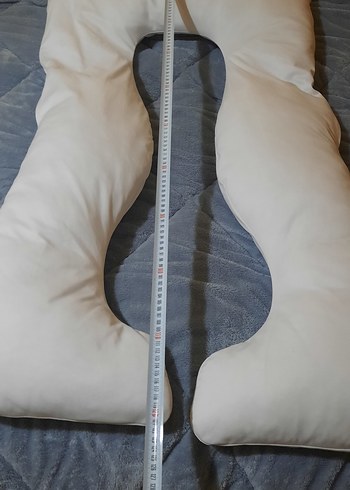 Beyaz Gri Emzirme ve Hamile Yastığı - Görsel 4