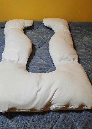 Beyaz Gri Emzirme ve Hamile Yastığı - Görsel 3