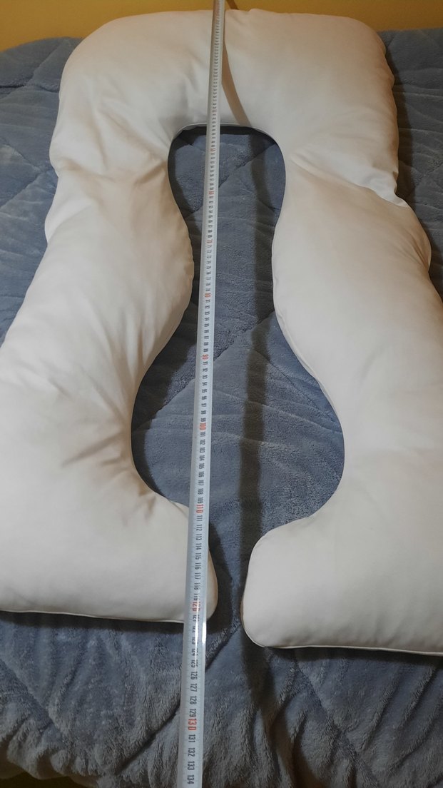 Beyaz Gri Emzirme ve Hamile Yastığı - Görsel 4