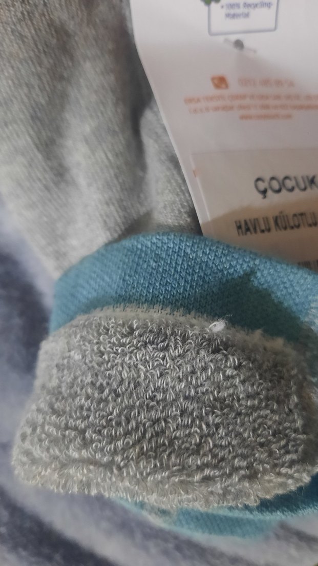 Gri Baskılı Erkek Çocuk Termal Çorap - Görsel 5