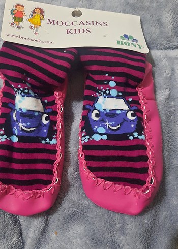 Kız Çocuk Kırmızı Örgü Sıcak Ev ayakkabısı - Görsel 3