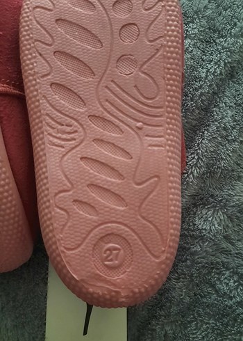 Kız Çocuk Pembe Nakışlı Sıcak Terlikler - Görsel 4