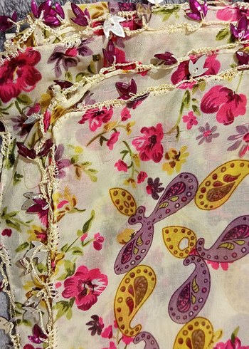 Çeyizlik oyalı tülbent - Görsel 2