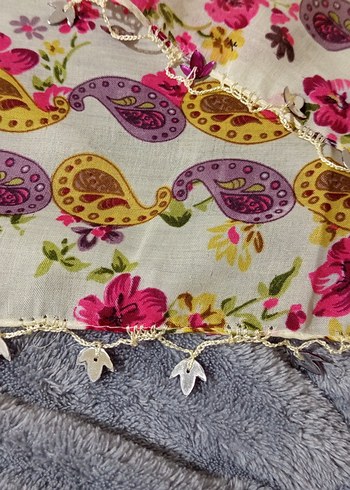 Çeyizlik oyalı tülbent - Görsel 4