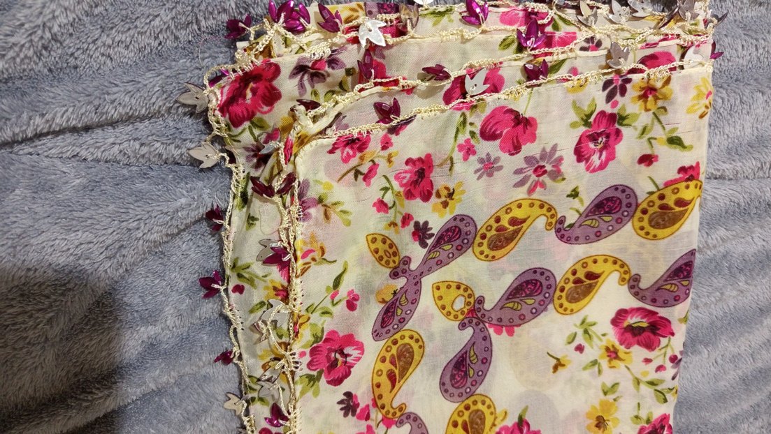 Çeyizlik oyalı tülbent - Görsel 2