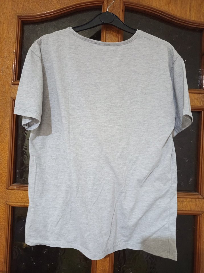 Gri Baskılı Erkek Kısa Kollu Polo Tişört - Görsel 2